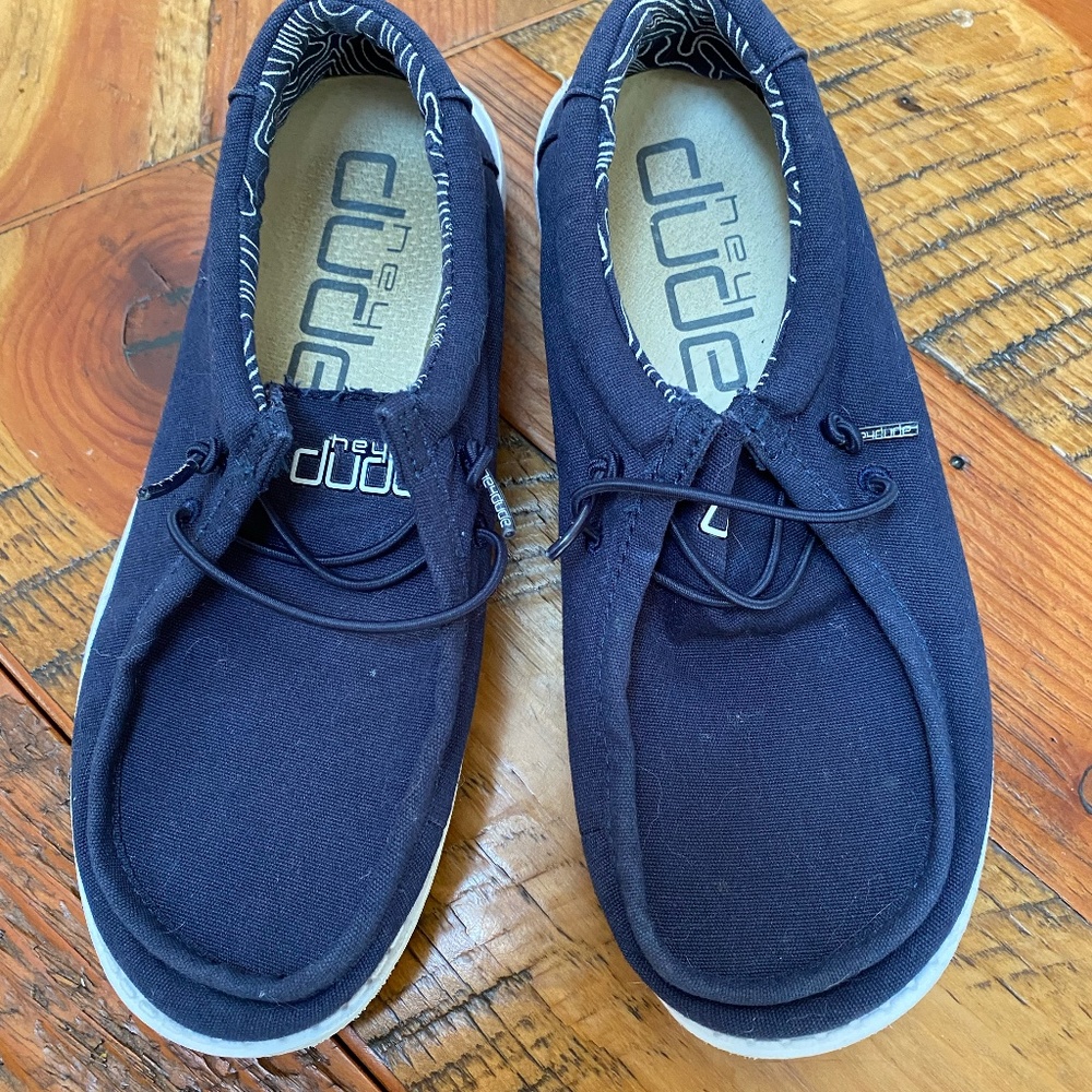 Hey Dudes Kids Navy Size Y4 L5